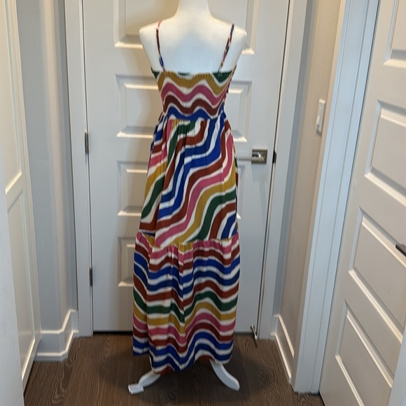 FARM Rio Long Dress Dance of Stripes Size S - Picture 9 of 10